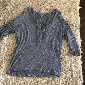 Striped bed time shirt